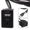 1pc Car AUX USB Male Dash Flush Mount Mounting Adapter Suitable For Toyota New