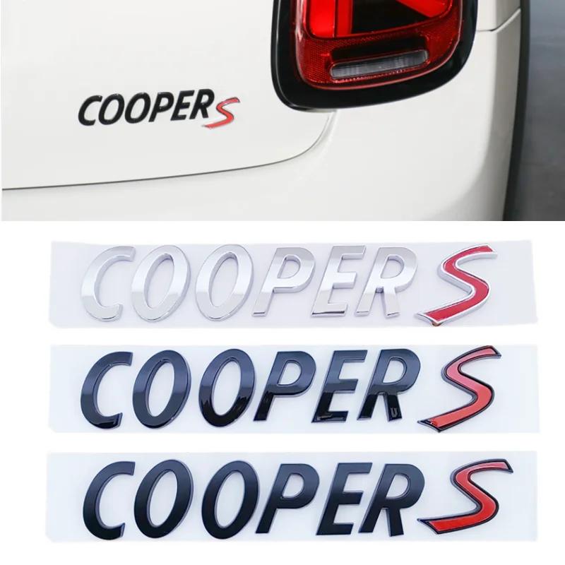 3D Černé Chromové Písmena Znak Odznak Nálepka Stylingové Doplňky pro Zadní Kufr Přední Mřížku Auta Mini Cooper S R56 R53 R60 F56