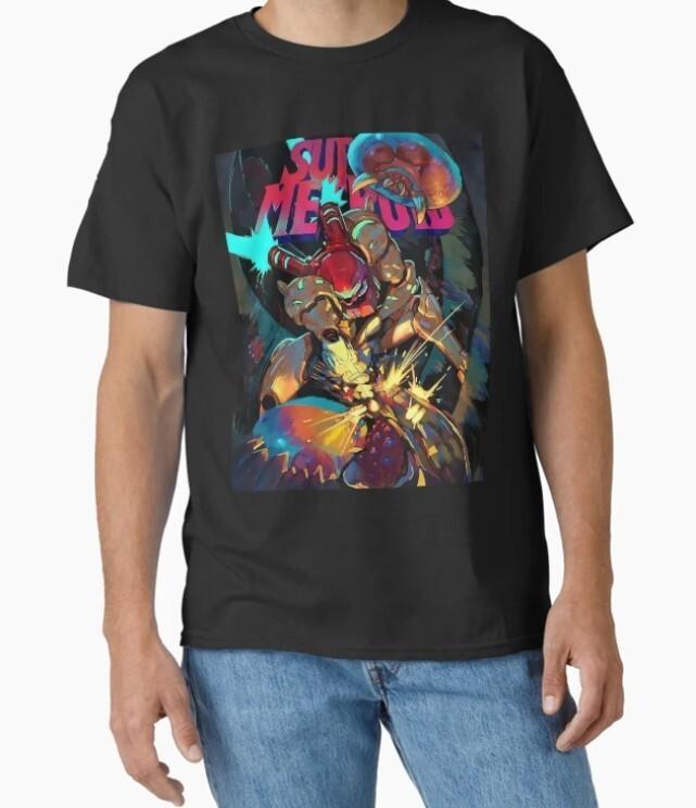 Super Metroid Samus Shirt NES Classic Game Nintendo Retro Graphic T-Shirt Unisex T-Shirt S