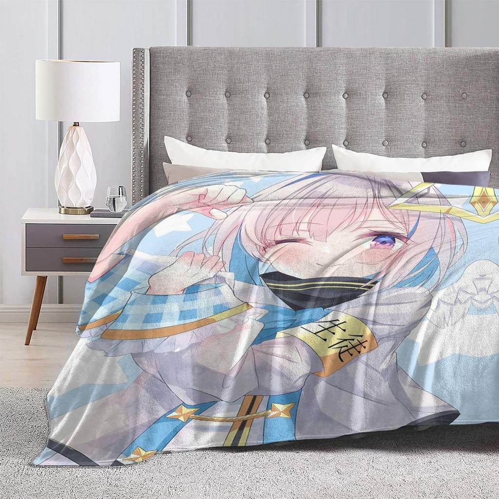 Hololive Blanket Soft Warm Flannel Throw Blanket Cover for Bed Living room Picnic Travel Home Couch