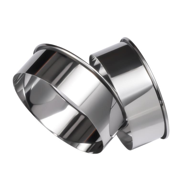 5-Piece Stainless Steel Mousse Ring & Cookie/Cake/Dumpling Cutter Set