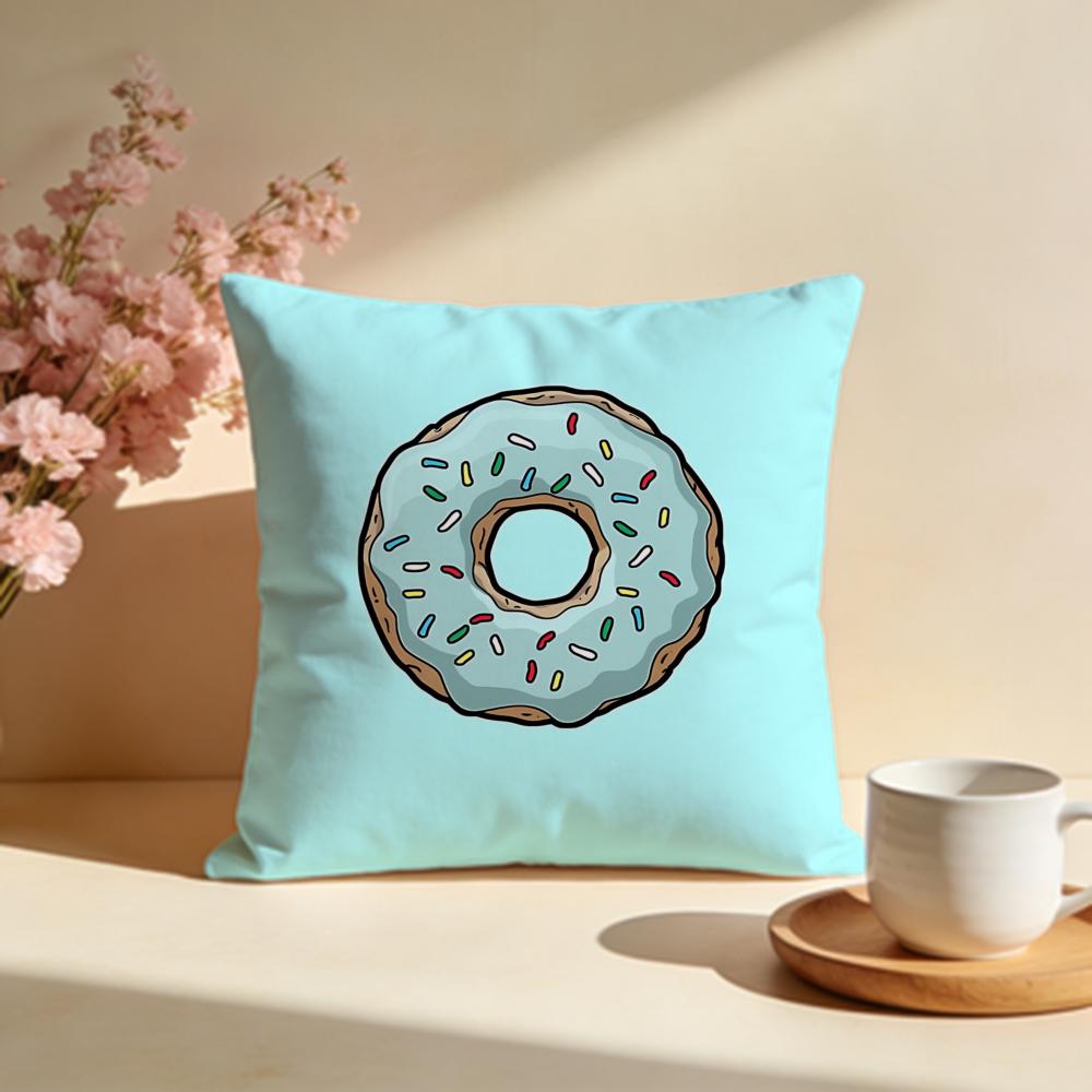 Glazed Donut Cushion Cover Soft Pillow Cases for Home Bedroom Living Room Sofa