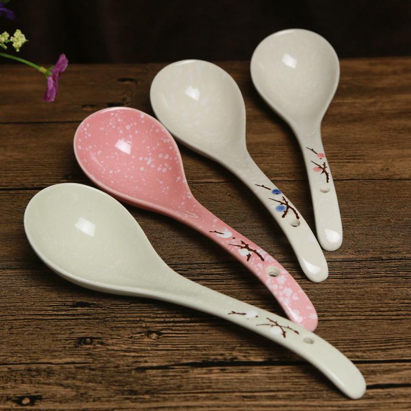 Bone China Lžíce Nádobí Naběračka Večeře Servis Keramické naběračky Porcelánové Nádobí Lopatka Kuchyňské potřeby pro domácnost