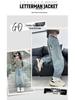 2025 Girls' Spring-Autumn Straight Wide-Leg Jeans: Long Pants for Big Kids