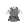 Schuluniform-Set für Kinder aus Polyesterstoff für Alter 3 bis 8 Jahre