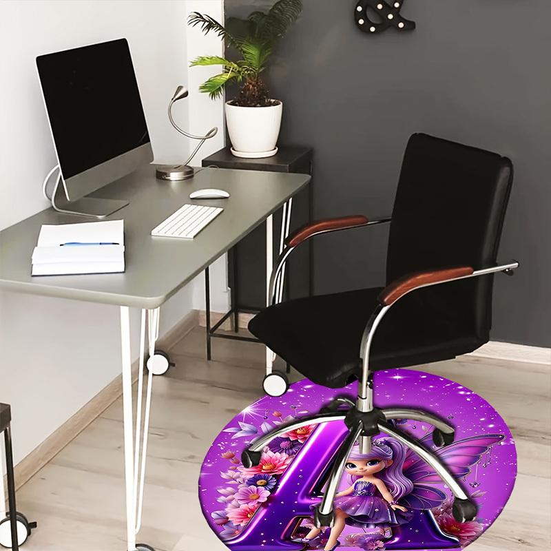 

1PC Fairy Non-Slip Floor Round carpet, Office, family, bedroom, Large Area Rug Indoor Rugs, Durable PolyesterH0404 80cm by 80cm