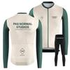 Winter Thermal Cycling Bib Tights With Fleece Lining Long Sleeve Jersey Set Road Bike Riding