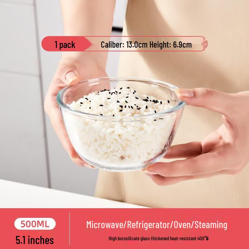 ZISIZ Multi-purpose Heat-Resistant Glass Bowl
