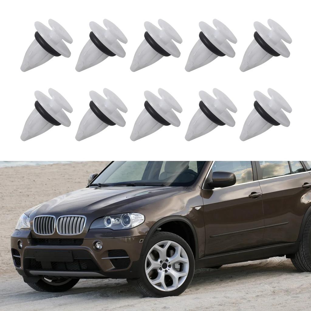 Auto Parts Side Trim Clips Practical Replacement Stylish White 51777171002 ABS Brand New Elegant Design Good Effect