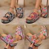 Summer Beach Sandals With Thick Bottom Water Drip Diamonds For Women