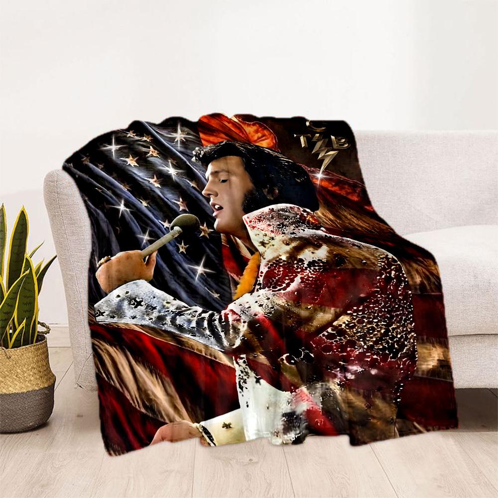 Rock Roll Legend Blanket Warmthful Decor Suitable for Picnics Bed Chair for All Seasons Modern Style Ideal Gift For Birthday Valentine'S Day