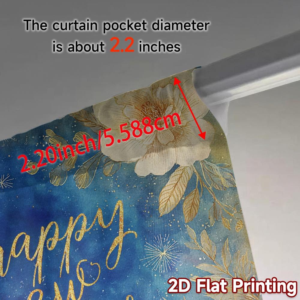 Modern Flat Printing Jit Curtains Without Rod Festive Cityscape Window Treatment Semi Room Sheer Set Of 2 Made Polyester