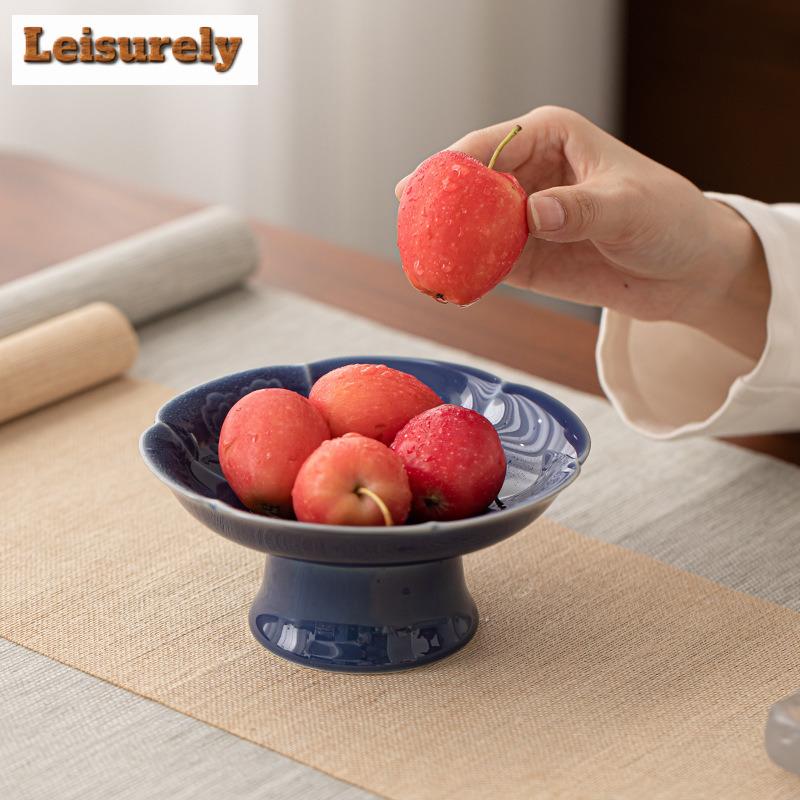 Čínské příznivé mraky Odkapávací misky na ovoce Vintage talíř na pečivo Stojan na dort Servírovací podnos na candy bar Dekorace čajového servisu