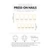 30Pcs False Nails Hand-Painted Floral Almond Artistic Design for Weddings Parties Everyday Use