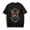 Chopper Bikers From Hell Skull Print Motorcycle Style Casual Tee Pure Cotton T-shirt