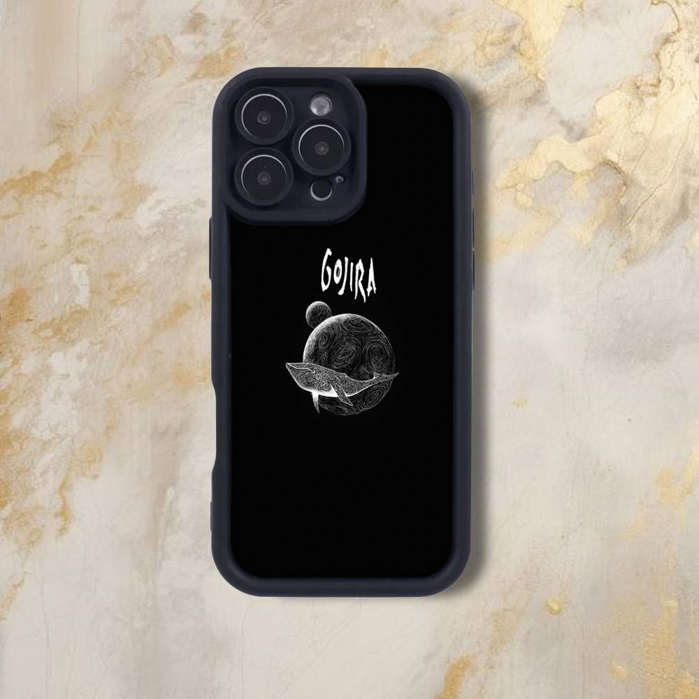 Band Gojira M-Mea Culpa Phone Case For iPhone 17,16,15,14,13,12,Pro,Max,Plus,E,SE4,Air, emery Black Full Coverage TPU
