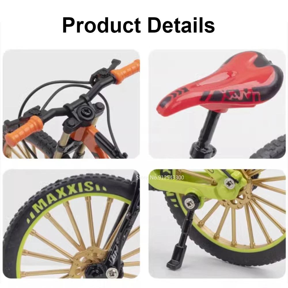1:8 Yokuş Aşağı Dağ Bisikleti Model Oyuncak Araba Bağlantılı Direksiyon Amortisör Simülasyon Süsleri Çocuklar İçin Bisiklet Hediyeleri