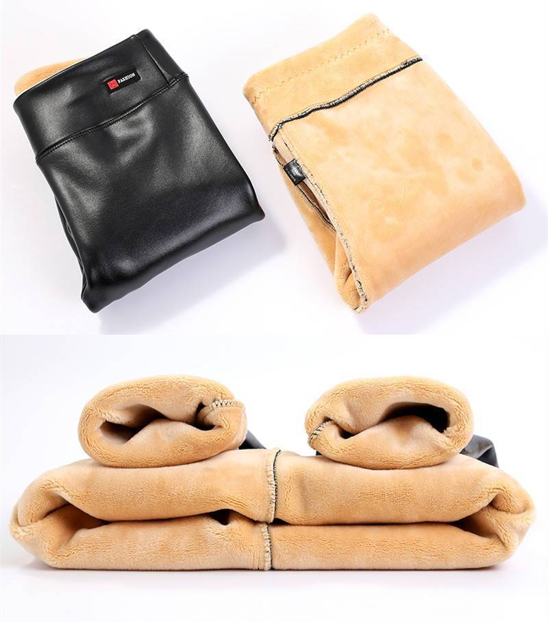 Zimní teplý 700 g Silný sametový vlněný fleece Dámské Legíny Dámské Kalhoty Jehněčí kašmírové kalhoty pro ženy Legíny Kalhoty
