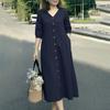 ZANZEA Women CasuaL V-Neck Summer 3/4 Sleeve Dress