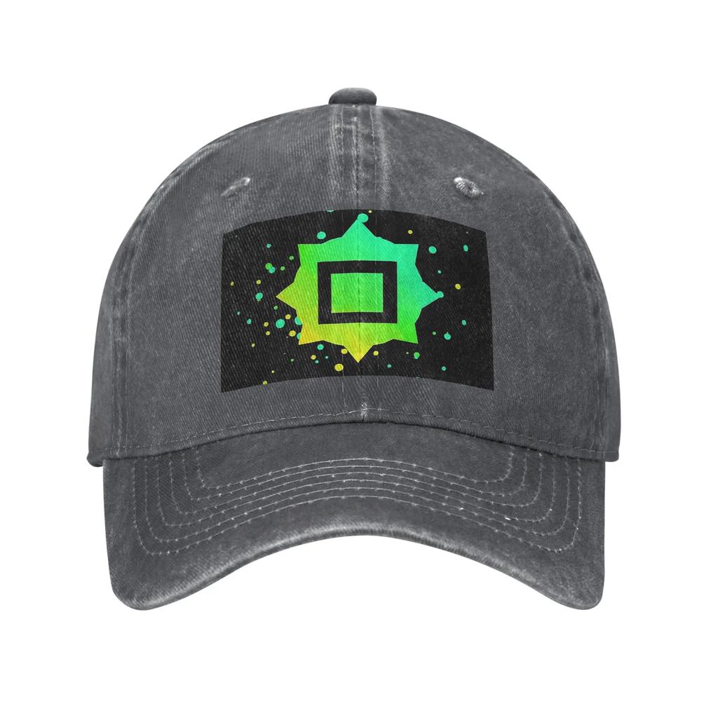 Just Shapes And Blixer Square Denim Cap Casual Baseball Caps Adjustable Hat Summer Unisex Baseball Hats