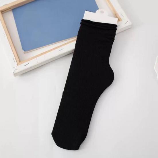3 Women's Breathable Ice Silk Socks Pairs Crew Socks Ladies Calf