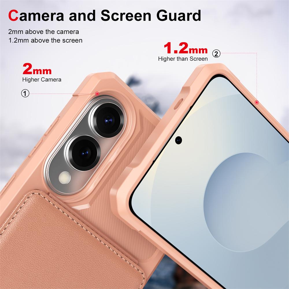 Wallet Case Card Holder Slot Phone Case for Galaxy S25 Edge S24 FE S23 Ultra S22 S21 Plus A56 A36 A26 A16 A06 A55 A35 A25 A15 5G
