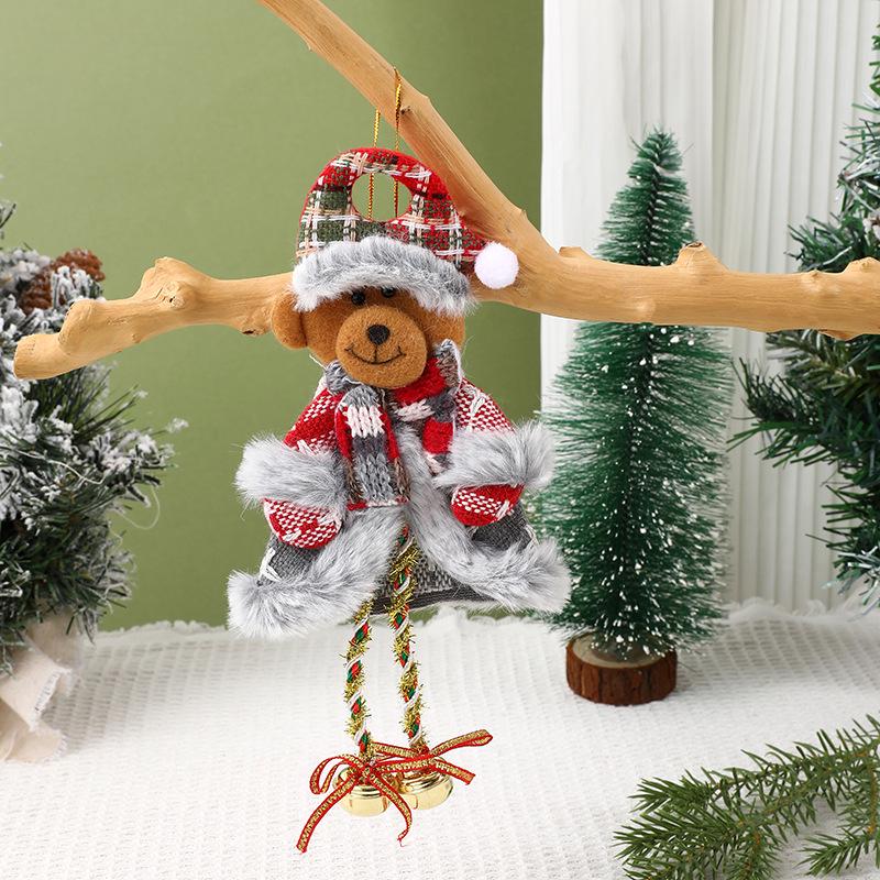 Santa Claus Fabric Doll Ornaments - Christmas Tree Decorations & Small Gift Pendants