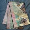 Used Nagoya Obi, Karori (brocade Weaving), with a Pattern of Flowing Water and Butterflies, Butterflies, Lame Gradation, Pure Silk, Kimono, Beautiful