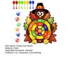 Thanksgiving Spiel Truthahn Dartscheibe Indoor Outdoor Party Spiel mit 6 Klettbällen und 8 Darts für Familien Erwachsene Aktivitäten Weihnachtsgeschenke