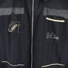 Embroidery Short Sleeve Jacket Black Front Zip Men's Used