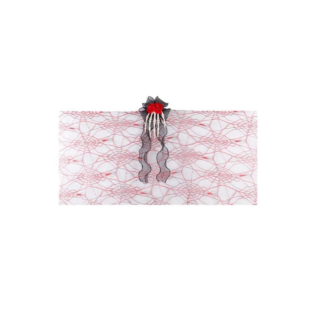 3D Skeleton Skeleton Hand Mesh Veil Long Tulle Skull Hairwear Gothic Headband Stage Performance