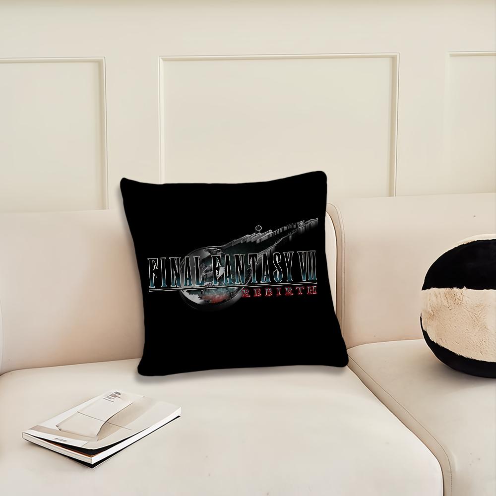 Game F-final F-fantasy VII Cushion Cover Pillow Cover Decoration Room Home Sofa Living Office Car Nordic Simplicity