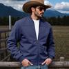 Spring and Autumn New Denim Men's Hunting Suede Loose Casual Zipper Suede Jacket