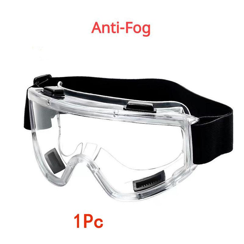 Safety Antifog Protective Goggles Safe Anti-Splash Wind-Proof Work Glasses Industrial Research Lab Cycling Riding Clear Goggles