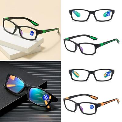 Blue Ray Blocking Anti-Blue Light Reading Glasses Ultralight TR90 Square Eyeglasses Eye Protection Sports Hyperopia Glasses
