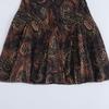 2024 Autumn Women's European & American Print Silk Waist-Hugging Long-Sleeve Short Dress