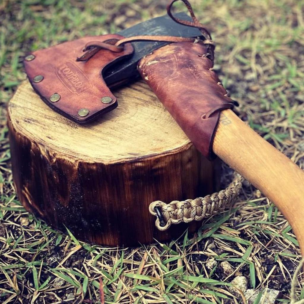 TOURBON Beil Klingenschutz und Nackenschutz Set