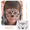 Ruikalong June 1st Kids' Waterproof Face & Forehead Cartoon Tattoo Stickers for Face Painting
