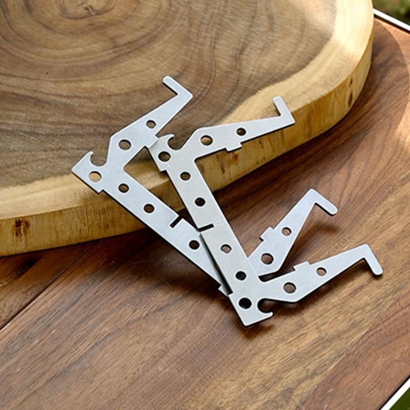 Stainless Steels Alcohols Stove Bracket Outdoor Camping Alcohols Cooker Holder Detachable Crosses Stand for Hiking