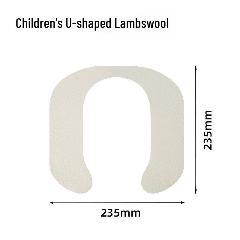 Plush Washable Adhesive Toilet Seat Cushion for Children
