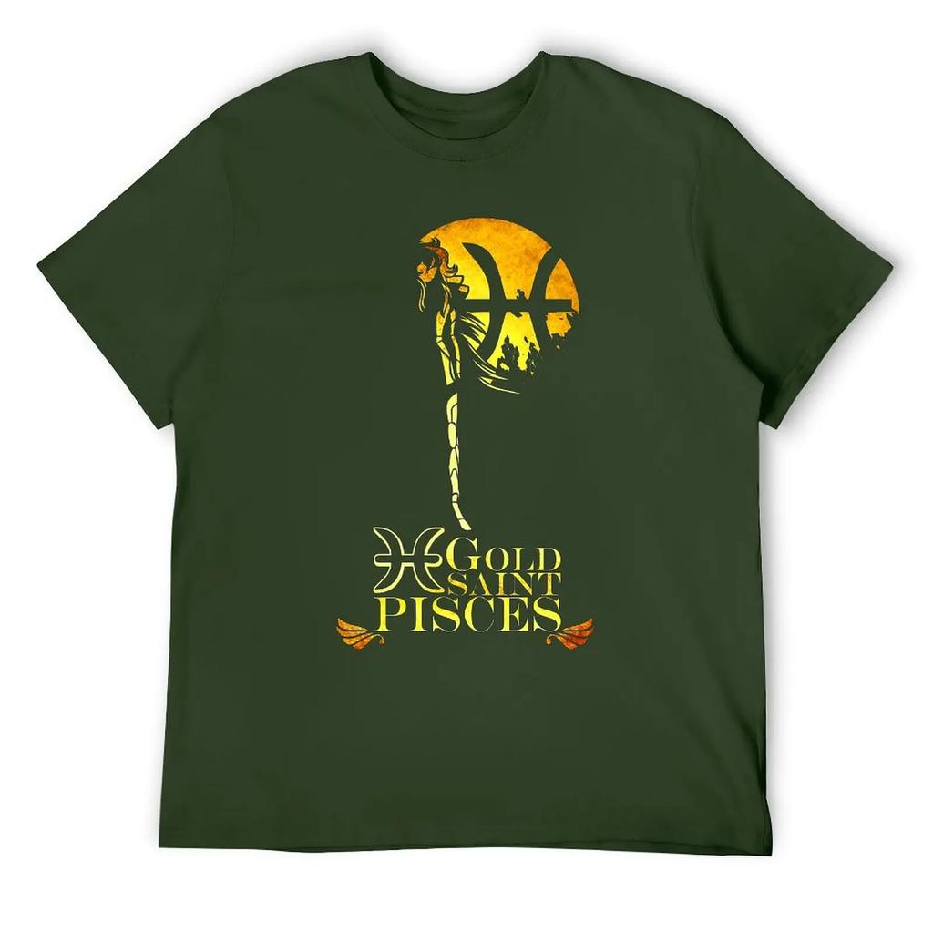 Pisces Twelve Constellation (1) T-shirt Round Neck Sports Top Tee Funny Leisure Nerd USA Size