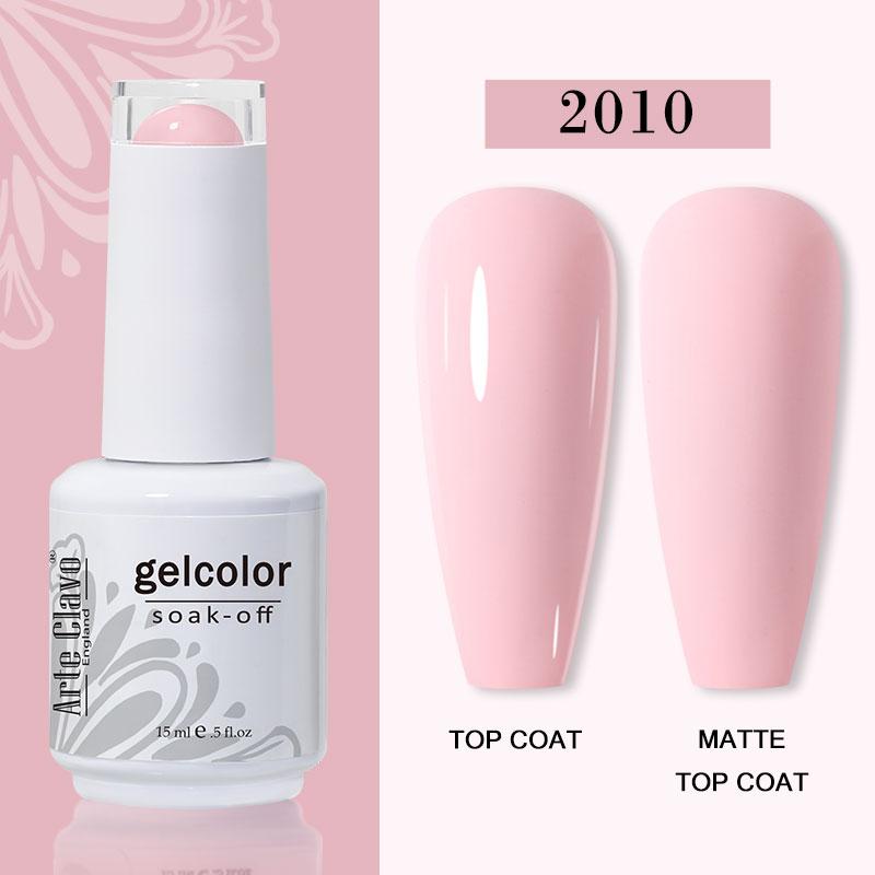 Arte Clavo Nail Gel Polish 15ml Soak Off Gel Varnish Colorful Glass Bottle Bright Color Glitter Varnish Nail Polish