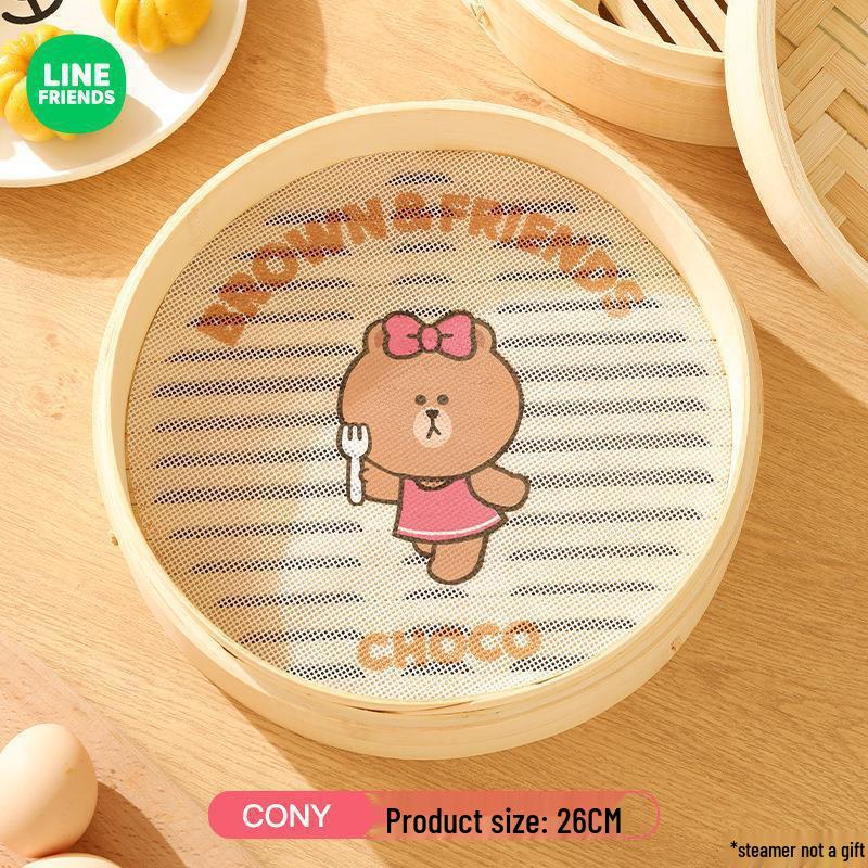 Cute Cartoon Steamer: Non-Stick, Food-Grade Silicone Bun and Baking Mat