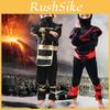 Fantástico Traje de Fantasia de Guerreiro Samurai Assassino Ninja para Meninos Crianças para o Halloween