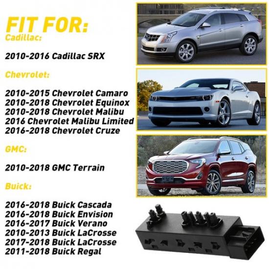 Power Seat Control Switch for Chevrolet 25974714 2010-2015 Driver Camaro Side US