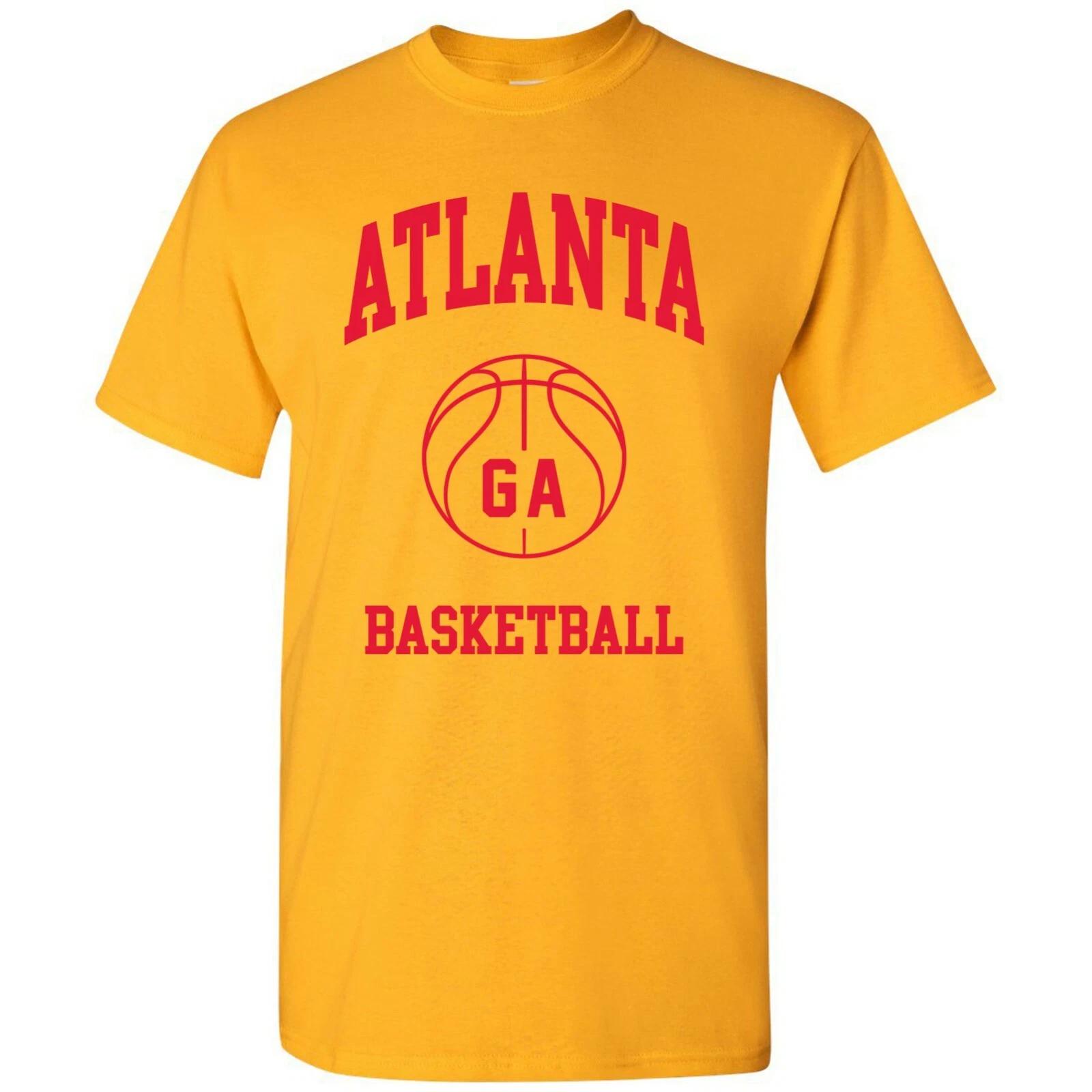 Atlanta Classic Basketball Arch Basic Cotton T-Shirt S
