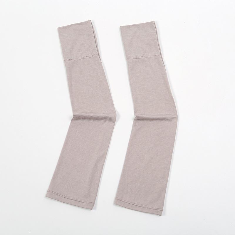 New Modal Cotton Arm Warmers For Women Girls Soft Solid Wide Edge Driving Sunscreen Long-Sleeved Summer Outdoor Riding Sleeves
