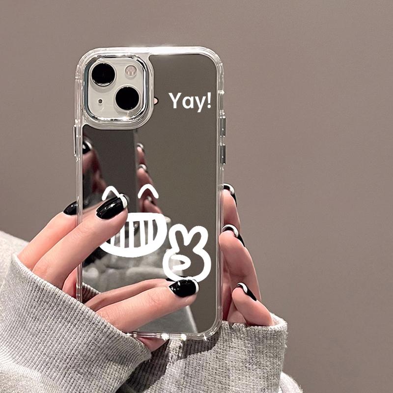 Mobile Phone Cases for iPhone 11 13 XR 15 Pro Max 12 14 Pro Max Case iPhone 16 XS Max Mirror Protective Case Mirror Exquisite Cartoon Waterproof