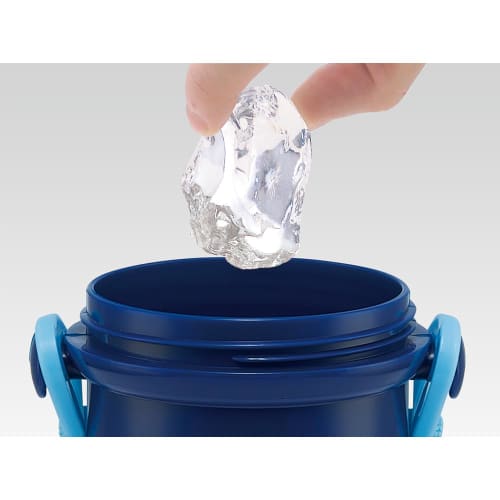 Skater Children's Water Bottle, 480ml, Direct Drinking, Plastic, One-Touch Operation, Dishwasher Safe, Made in Japan, Jurassic 24, Boys, PSB5SANAG-A