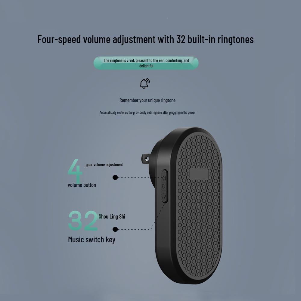 Smart Long-Range Wireless Doorbell with One-Button Call for Elderly & Patients